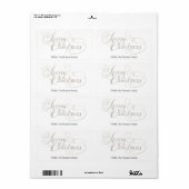 Frohe Weihnachten (SILVER GLITZER) (Vorne)