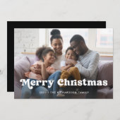 Frohe Weihnachten | Simple Boho Foto Overlay (Vorne/Hinten)