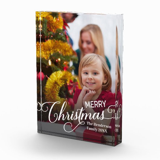 Frohe Weihnachten Simple Custom Foto (Rechts)