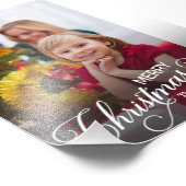 Frohe Weihnachten Simple Custom Foto (Ecke)