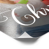 Frohe Weihnachten Simple Custom Foto (Ecke)