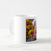 Frohe Weihnachten Simple Custom Foto Kaffeetasse (Vorderseite Links)