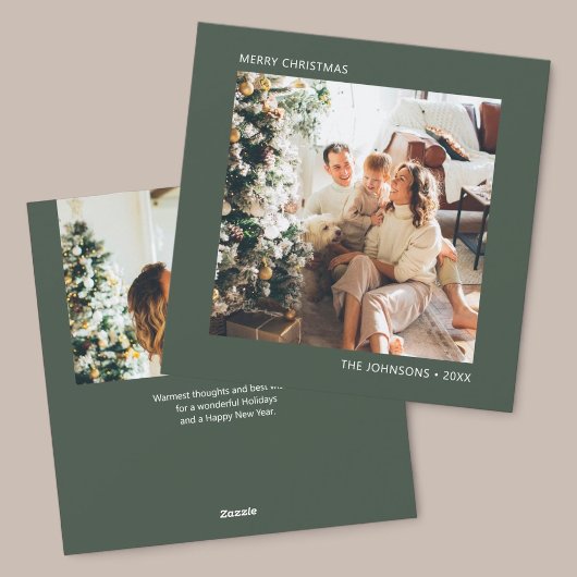 Frohe Weihnachten Simple Foto Green