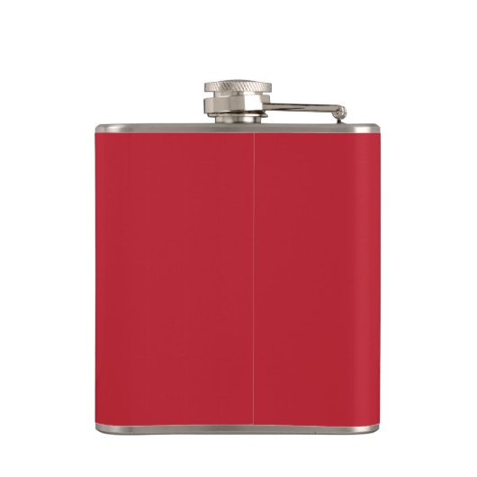 Frohe Weihnachten Simple Red Flask Flachmann (Rückseite)