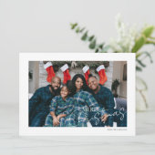 Frohe Weihnachten Simple Typografy Foto (Stehend Vorderseite)
