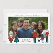 Frohe Weihnachten skandinavisches lustiges Foto (Vorderseite)