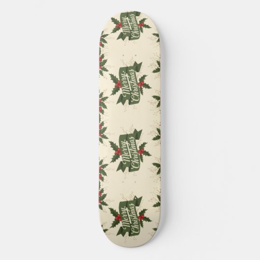 Frohe Weihnachten Skateboard (Vorderseite)
