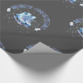 Frohe Weihnachten, Skaten Geschenkpapier (Ecke)