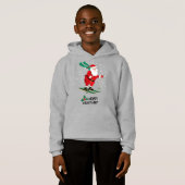 Frohe Weihnachten Skifahren Weihnachten Weihnachts Hoodie (Vorne ganz)