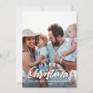 FROHE WEIHNACHTEN Skizziertes personalisiertes Fot