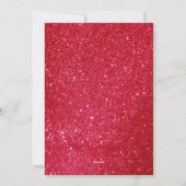 Frohe Weihnachten Skript Falsches rotes Glitter-Fo (Rückseite)