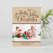 Frohe Weihnachten Skript Foto (Stehend Vorderseite)