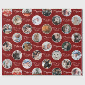 Frohe Weihnachten Skript Individueller Text 28 Fot Geschenkpapier (Flach)
