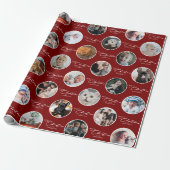 Frohe Weihnachten Skript Individueller Text 28 Fot Geschenkpapier (Ungerollt)