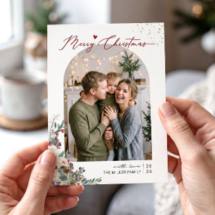 Frohe Weihnachten Skript Moderne Bogenform 4 Foto