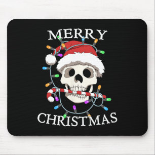 Frohe Weihnachten Skull Skeleton Männer Frauen Mousepad