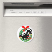 frohe weihnachten skunk magnet (In Situ (Geschirrspüler))