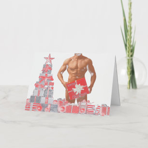 Frohe Weihnachten SlipperyJoe rot weiß silber Gesc