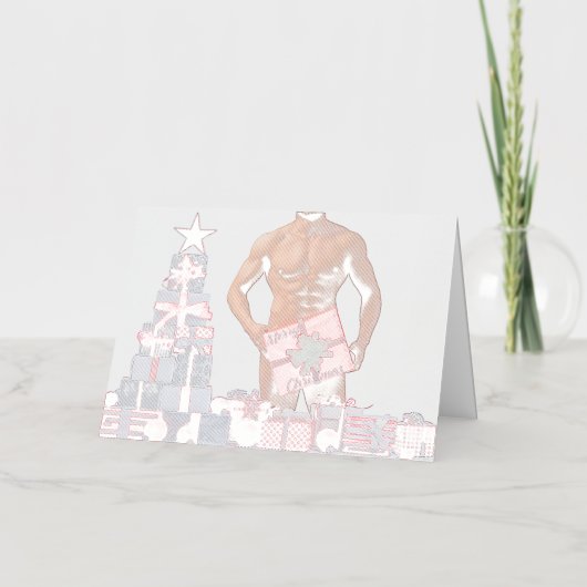 Frohe Weihnachten SlipperyJoe rot weiß Silber Gesc (Vorderseite)