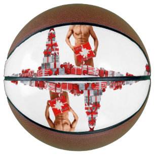 Frohe Weihnachten SlipperyJoe rot weiß silber Gesc Basketball