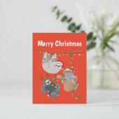 Frohe Weihnachten Sloth (Stehend Vorderseite)