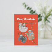 Frohe Weihnachten Sloth (Stehend Vorderseite)
