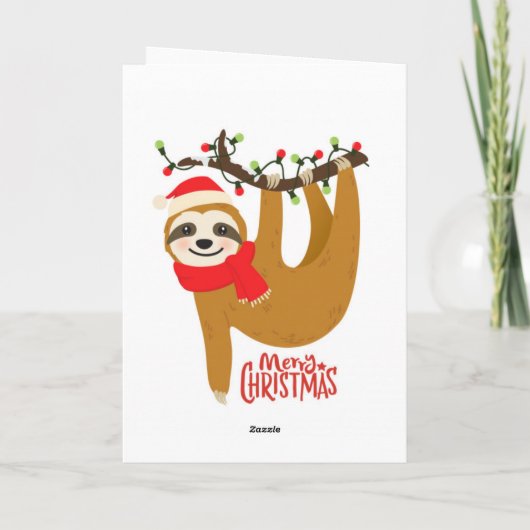 Frohe Weihnachten Sloth (Rückseite)