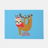 Frohe Weihnachten Sloth Fußmatte (Vorderseite)