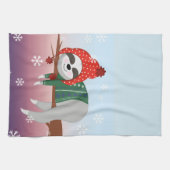 Frohe Weihnachten Sloth   Geschirrtuch (Horizontal)