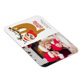 Frohe Weihnachten Sloth Personalisiertes Foto Magnet (Rechte Seite)