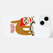 Frohe Weihnachten Sloth | Urlaub Case-Mate iPhone Hülle (Rückseite (Horizontal))