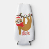 Frohe Weihnachten Sloth | Urlaub Flaschenkühler (Vorderseite)