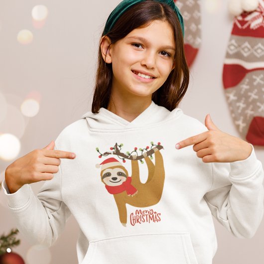 Frohe Weihnachten Sloth | Urlaub Hoodie