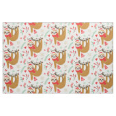 Frohe Weihnachten Sloth | Urlaub Stoff (Fat Quarter (45,7 x 55,9 cm))