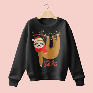 Frohe Weihnachten Sloth   Urlaub Sweatshirt