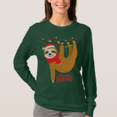Frohe Weihnachten Sloth | Urlaub T-Shirt (Vorderseite)