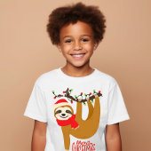 Frohe Weihnachten Sloth | Urlaub Tri-Blend Shirt