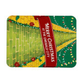 Frohe Weihnachten Smaragdstadt Feiertag Magnet (Horizontal)