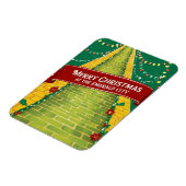 Frohe Weihnachten Smaragdstadt Feiertag Magnet (Linke Seite)