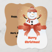 Frohe Weihnachten Snowman (Vorne/Hinten)