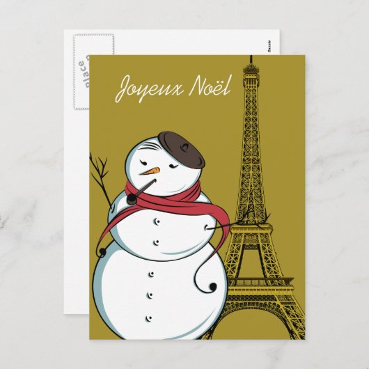 Frohe Weihnachten Snowman (Vorne/Hinten)