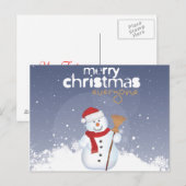 Frohe Weihnachten Snowman (Vorne/Hinten)