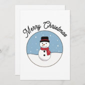 Frohe Weihnachten Snowman (Vorne/Hinten)