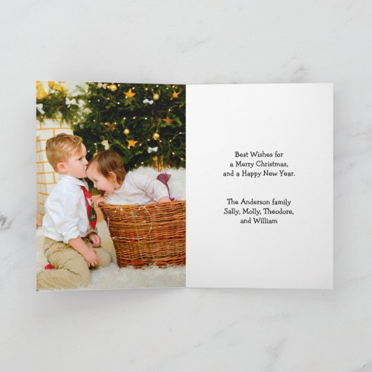 Frohe Weihnachten Snowman (Innenseite)