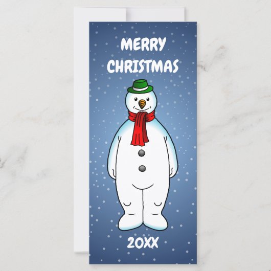 Frohe Weihnachten Snowman (Vorderseite)