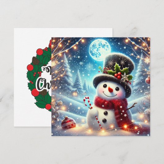 Frohe Weihnachten Snowman (Vorne/Hinten)