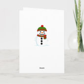 Frohe Weihnachten Snowman (Rückseite)
