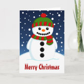 Frohe Weihnachten Snowman (Vorderseite)