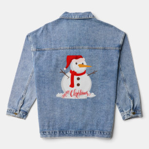 Frohe Weihnachten - Snowman Apparel Jeansjacke