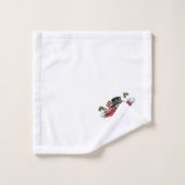 Frohe Weihnachten Snowman Badhandtuch Set (Waschlappen)